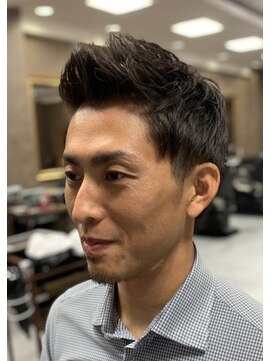 ネクサスアンドコー 浦安店(NEXUS&Co.) ビジネスジェットモヒカン×アップバングショート <理容室>
