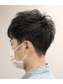 大人ツーブロックショート
