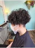 質感重視マッシュパーマ