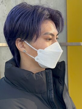 ニアウ 太田店(Niau) センターパートツイストスパイラルパーマメンズ波巻きパーマ