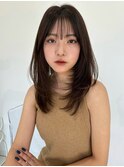 レイヤーカットハイライトショートヘアイルミナカラーオージュア