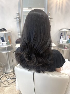 ザックラフィネ(ZACC raffine) グレーベージュ/レイヤーロング/アッシュカラー