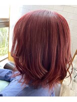 ヘアー オブ シエスタ hair of SIESTA レッドブラウンカラー