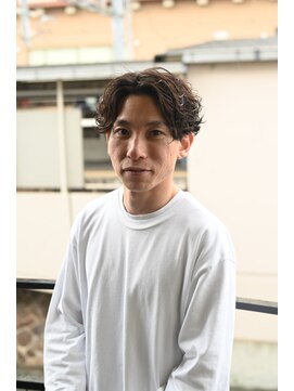 スレイ 西宮(SLAY) 波巻きハイライトアップバングツーブロックマッシュ