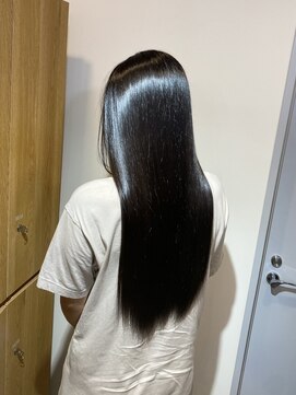 イオエ(ioe) 黒髪/ボブルフ/ネビージュ/小顔/ワンレン/髪質改善/グレージュ