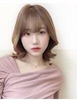 ボヌール 銀座並木通り店(Bonheur)&nbsp;【銀座有楽町】韓国風くびれヘアキャメルグレージュ