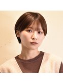 長めの前髪がポイント◎すっきりコンパクトなショート