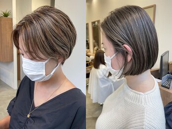 ピークス(PEAKS)の写真/脱白髪染め！白髪ぼかしでお洒落を楽しんで髪の毛がもっと好きになる♪艶感たっぷりの上品な仕上がりに◎