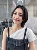 美髪韓国レイヤーイメチェン似合わせ小顔シースルーワイドバング