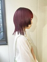 ノブレス(NOBLESSE)&nbsp;ウルフカット/ダークレッド/nagata