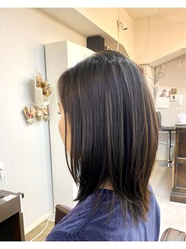 ネオヘアー 南森町(Neo hair) ミディアムレイヤー 縮毛矯正