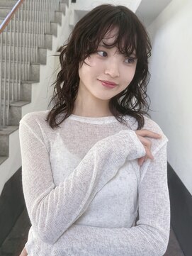 トリッカ 銀座(tricca) ミディアムパーマ/デジキュアパーマ/ブラウン/パーマ