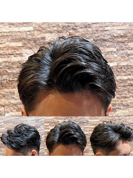 アールドボーテ 理容室(R de Beaute) 銀座 七三分け パーマ