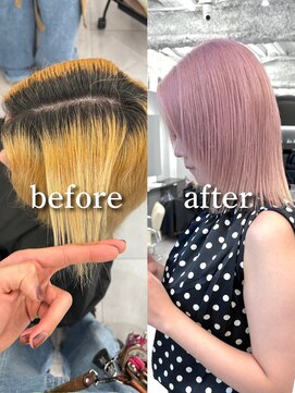 ロテ 名古屋 名駅店(Lote.) ミディアムヘア/デザインカラー/フェイスフレーミング/名古屋