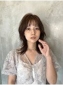 レイヤーカット レイヤー　アッシュブラウン　ブラウンベージュ