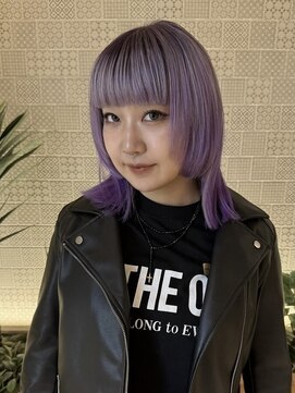 ピークアブー アヴェダ アトレ恵比寿(PEEK-A-BOO AVEDA) デザインカラー　パープル　ブリーチ　ハイトーン