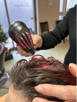 ルアンジュ(Le ange)の写真/電機ブラシとオーガニックスパでリフレッシュ♪ヘッドスパでプチ贅沢な時間を当店で過ごしませんか◇