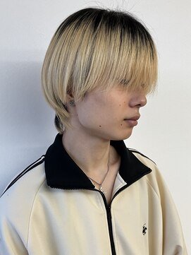 モリオフロムロンドン 松戸店(Morio from London) 【メンズ 松戸 岩口】ハイトーンシースルーマッシュショート