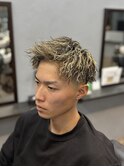 ツイストパーマ×メッシュ