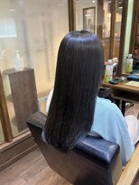 エイチエムヘアーホーム 池袋2号店(H M hair home) 髪質改善/ダークブルー/顔型別ヘアスタイル特集/韓国/池袋