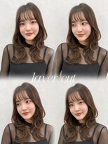 ヘアーサロン リアン 鴻巣店(hair salon Rien)&nbsp;韓国風くびれロングレイヤー×透明感ブラウン/鴻巣