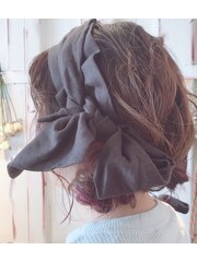 カジュアルアレンジxヘアアレンジx秋色フォギーベージュ