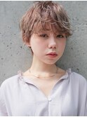 ブランジュベージュ×小顔ショート