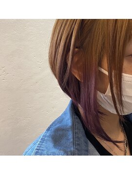 アンビ(ambi) インナーカラー　裾カラー