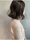 [kichi.] 切りっぱなしロブ×シナモングレージュ