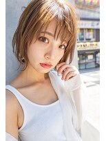 サングース(Sungoose)&nbsp;ミディアムヘア暗めカラーデザインカラーフェイスフレーミング