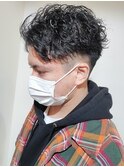 MEN’S HAIR/ブルーブラック/フェザーパーマ/吉祥寺