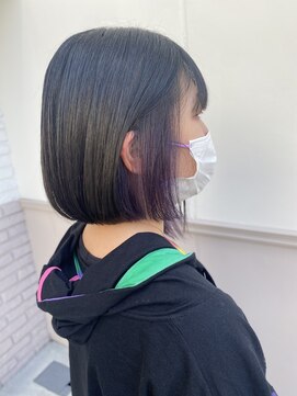 リズ 都島店(Lis) アシメスタイル☆パープルカラー