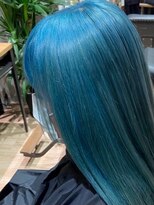 ビアンコ カーロ 二子新地店(Bianco caro)&nbsp;ビビットブルー×タイトストレート