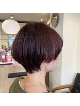 アルマヘアー(Alma hair by murasaki) ◎マッシュショートにピンクカラー◎