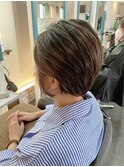 オリーブブラウン×ショートスタイル