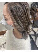 大和八木　脱白髪染めグレイヘア白髪ぼかしハイライト