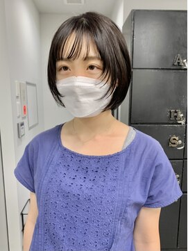 ヘアー アイス 御器所本店(HAIR ICI) 韓国ヘア似合わせレイヤーカット前髪顔周りカット大人美人