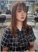 シャギーセミロングヘア(本多身和子】