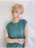 丸型、卵型さんにおすすめくせ毛風前髪パーマショート