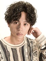 オーシャントーキョー(OCEAN TOKYO)&nbsp;波巻きパーマセンターパートツーブロックコンマバング韓国黒髪