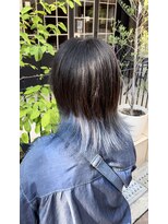 トータルビューティ ジェム バイ ヘアタイム(TOTAL BEAUTY gem by HAIR TIME)&nbsp;ウルフカット　インナーカラー　ブルーカラー