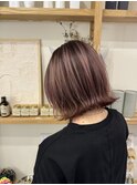 ピンクシルバーボブ