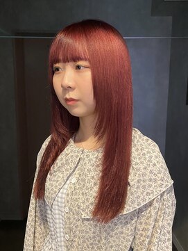 ヨーク(YOKE) 【YOKE】ピンクベージュ/カシスピンク/レイヤー/ワイドバング