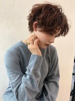 プードルパーマショートハンサムショートパーマ