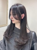 クレム 博多駅店(ChLem)&nbsp;顔まわりレイヤー 艶カラー 暗髪 韓国風 髪質改善 福岡美容室