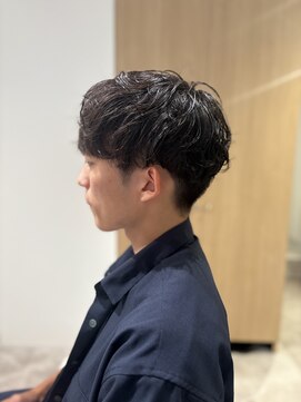 ソイクフ 四条大宮店(SOY-KUFU) 20代30代40代◎似合わせカットニュアンスパーマブルーブラック
