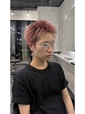 スパイキーショート/ホワイトピンク