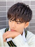 シャドウパーマメンズカットスパイラルパーマツイスパ波巻き