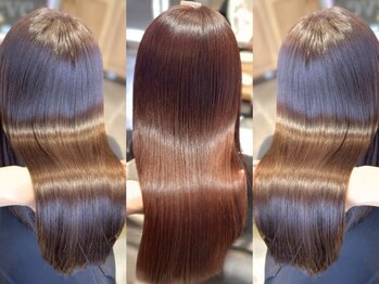 ラボヌールヘアー 宇都宮店(La Bonheur hair)の写真/一人ひとりに合わせた薬剤選定で潤いと柔らかさを兼ね備えた自然な仕上がり【宇都宮駅/縮毛矯正/髪質改善】
