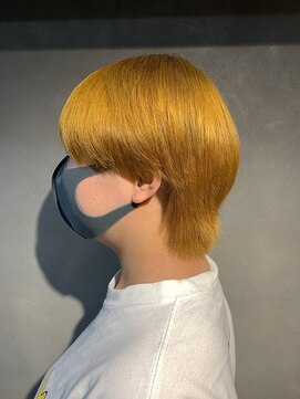 シーエスメイドバイシャチュー 栄店(CS made by SHACHU) ブリーチ+マスタードカラー